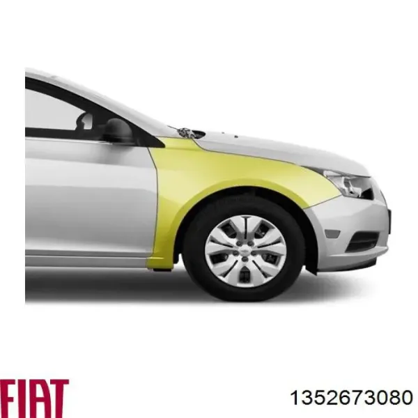 Błotnik przedni prawy 1352673080 Fiat/Alfa/Lancia