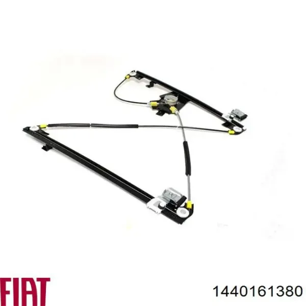 Mechanizm podnoszenia szyby drzwi przednich lewych 1440161380 Fiat/Alfa/Lancia
