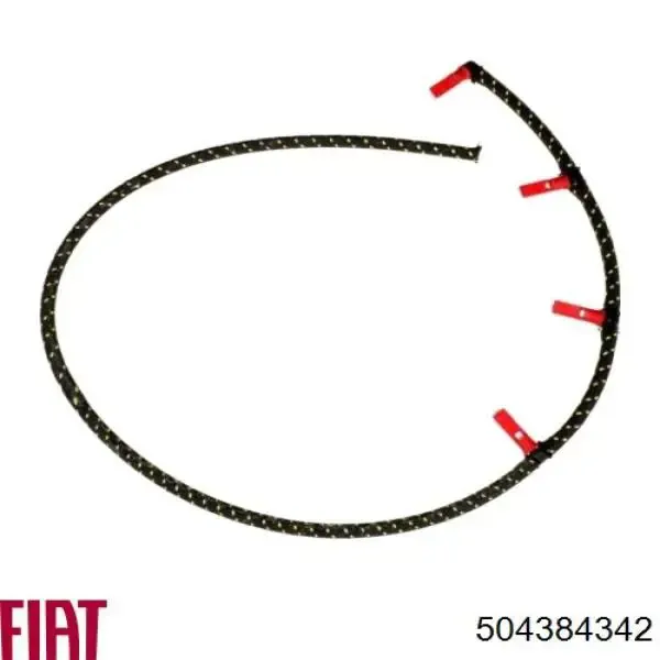 Rurka paliwa, zwrotna od wtryskiwaczy 504384342 Fiat/Alfa/Lancia