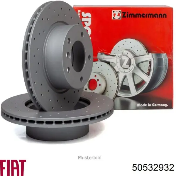 Tarcza hamulcowa przednia 50532932 Fiat/Alfa/Lancia
