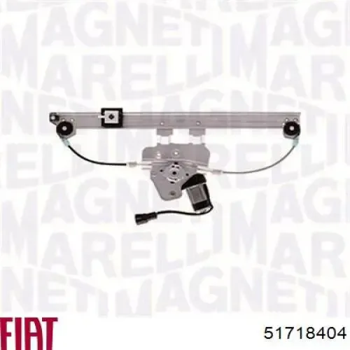 Mechanizm podnoszenia szyby drzwi przednich lewych 51718404 Fiat/Alfa/Lancia