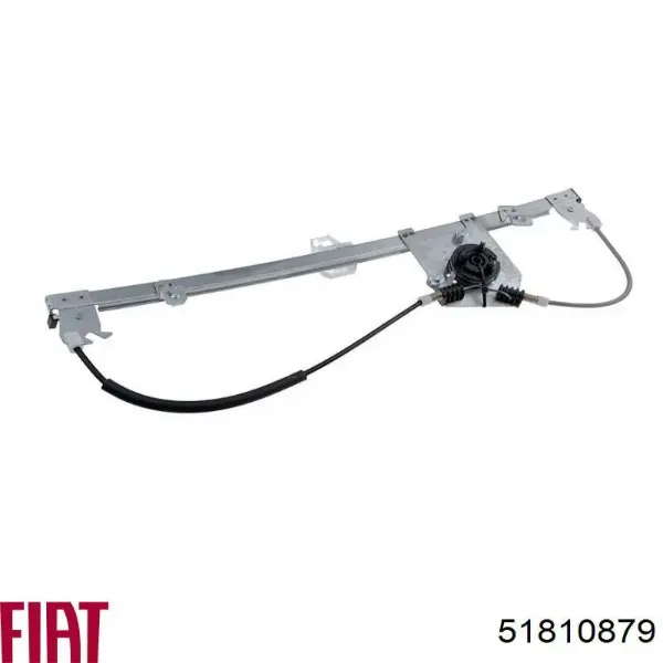 Mechanizm podnoszenia szyby drzwi przednich prawych 51810879 Fiat/Alfa/Lancia