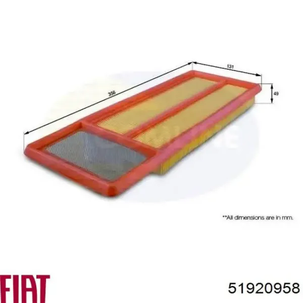 Filtr powietrza 51920958 Fiat/Alfa/Lancia