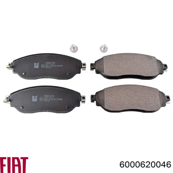 Klocki hamulcowe przednie tarczowe 6000620046 Fiat/Alfa/Lancia