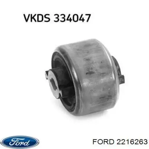 Silentblock przedniego wahacza dolnego 2216263 Ford