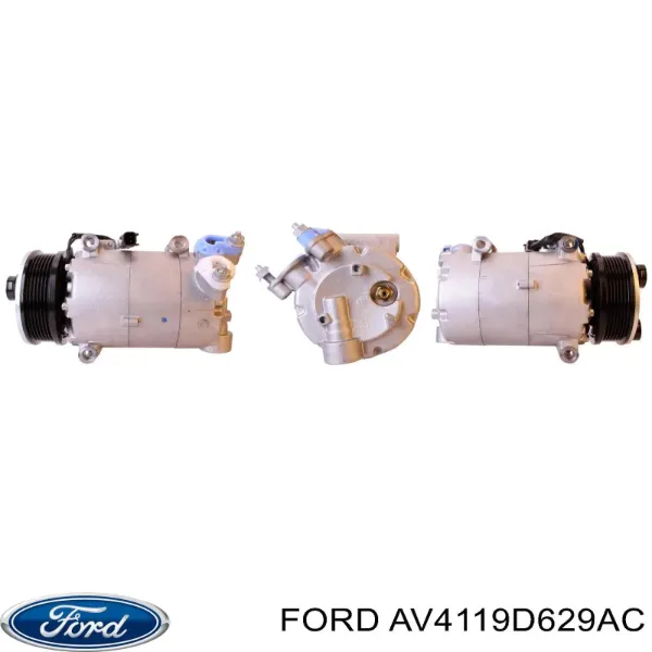 Sprężarka klimatyzacji AV4119D629AC Ford