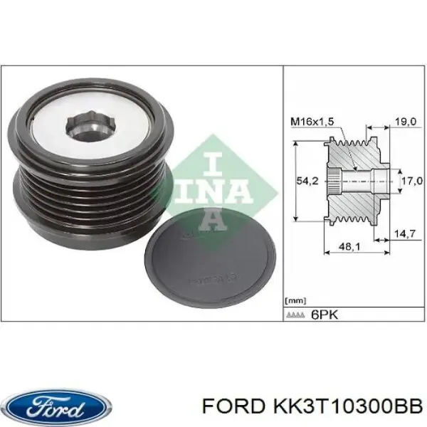 Alternator KK3T10300BB Ford