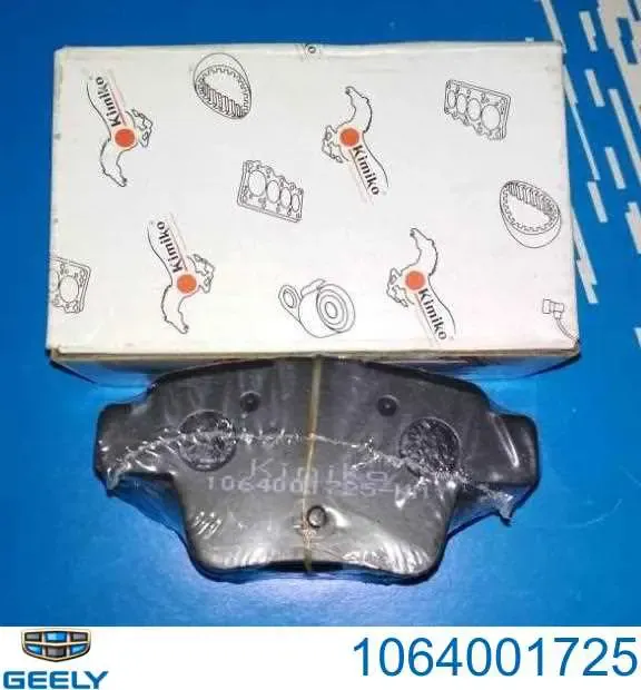 Okładziny (klocki) do hamulców tarczowych tylne 1064001725 Geely
