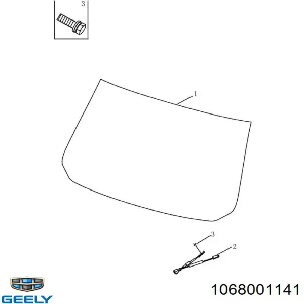 Szyba tylna Geely Emgrand EC7