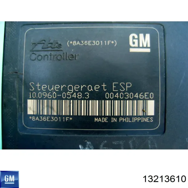 Sterownik ABS  hydrauliczny 13213610 General Motors