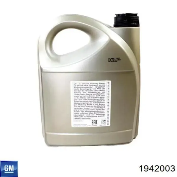 Olej do silnika 1942003 General Motors