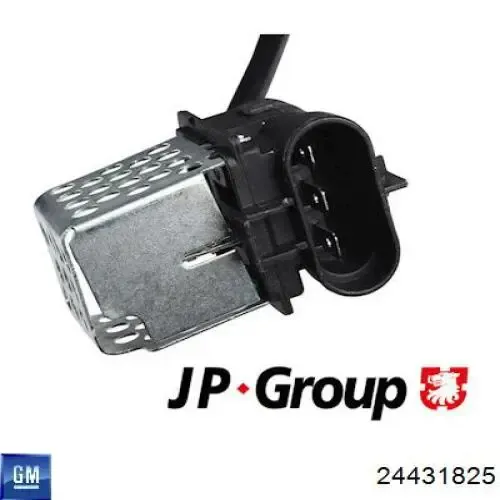 Wentylator elektryczny układu chłodzenia kompletny (silnik+wirnik) 24431825 General Motors