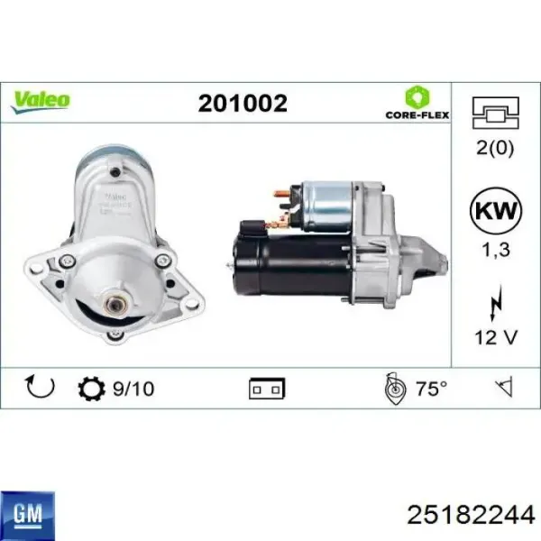 Rozrusznik 25182244 General Motors