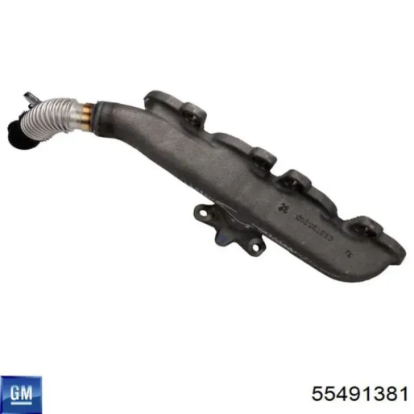 Kolektor wydechowy 55491381 Opel