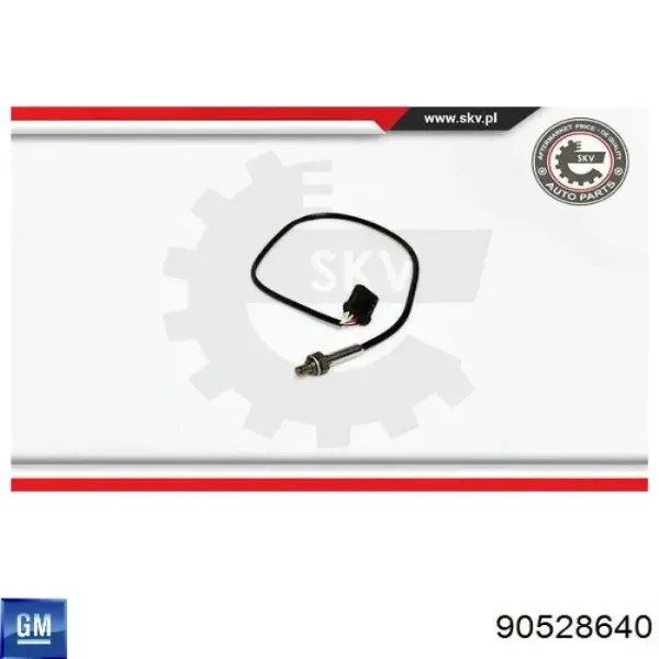 Sonda lambda, czujnik tlenu 90528640 General Motors