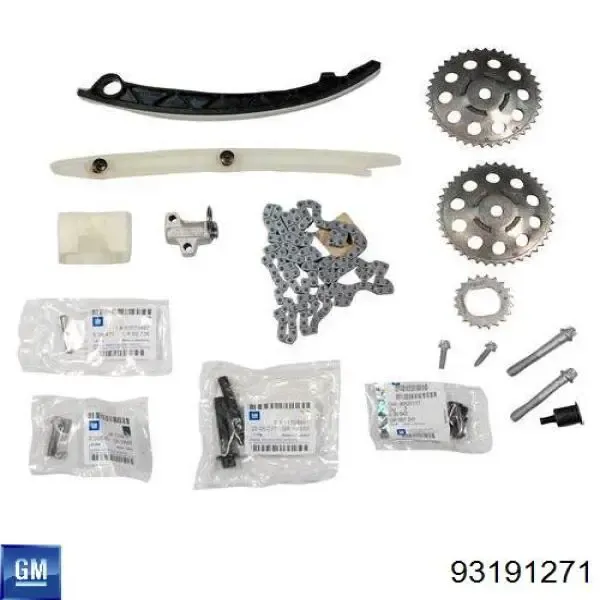 Łańcuch rozrządu, zestaw 93191271 General Motors