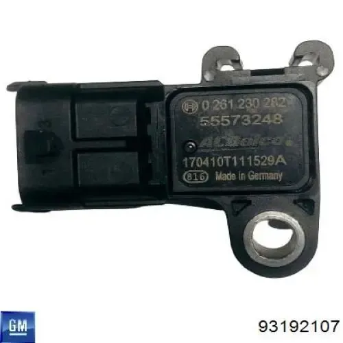 Czujnik ciśnienia w kolektorze ssącym, MAP 93192107 General Motors