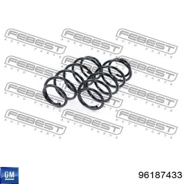 Sprężyna przednia 96187433 General Motors