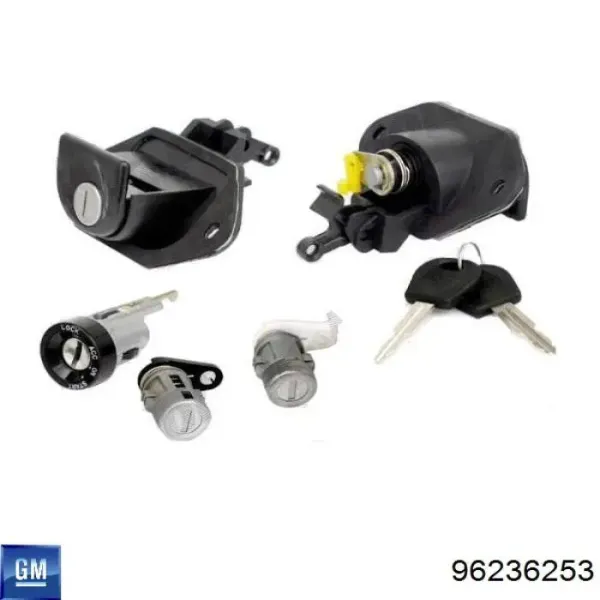 Zestaw wkładek zamków 96236253 General Motors
