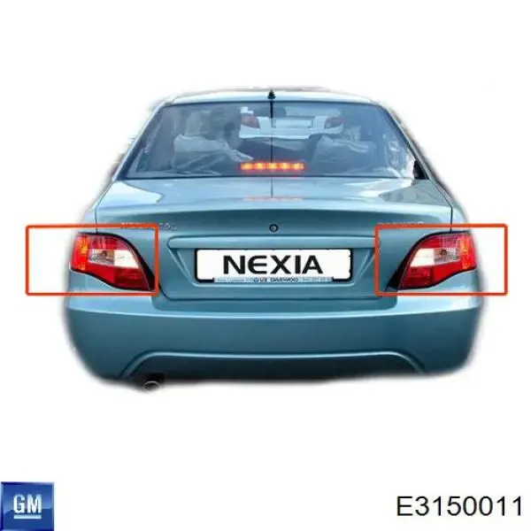 Lampa zespolona tylna lewa E3150011 General Motors