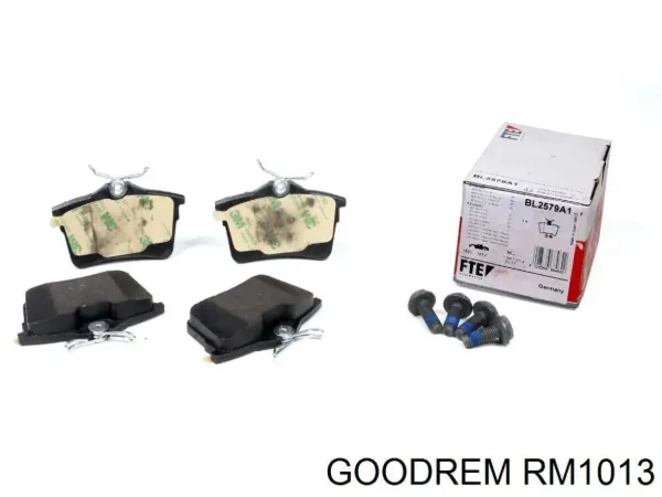 Okładziny (klocki) do hamulców tarczowych tylne RM1013 Goodrem