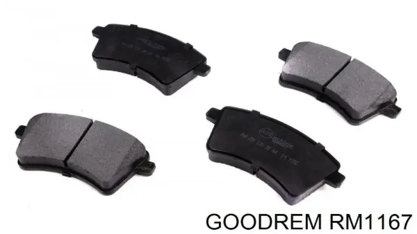 Klocki hamulcowe przednie tarczowe RM1167 Goodrem