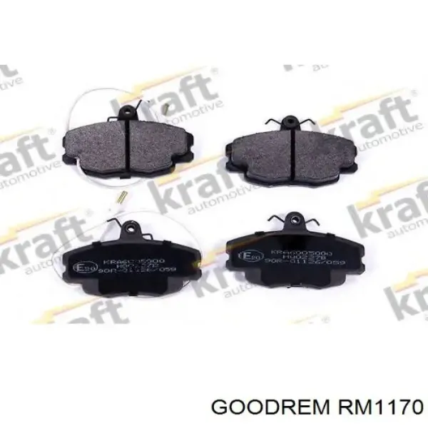 Klocki hamulcowe przednie tarczowe RM1170 Goodrem