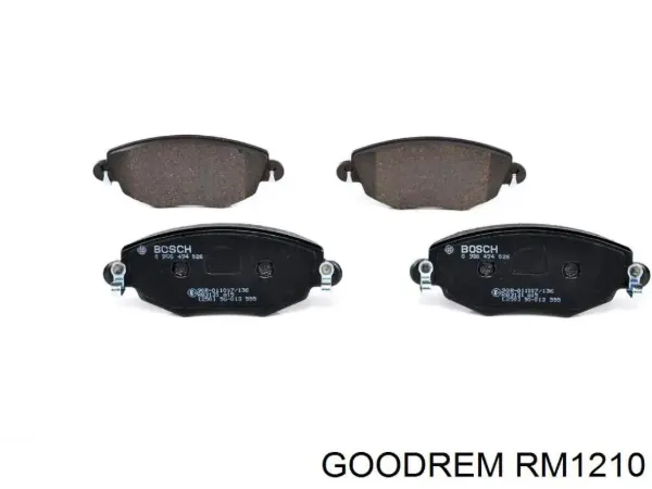 Klocki hamulcowe przednie tarczowe RM1210 Goodrem
