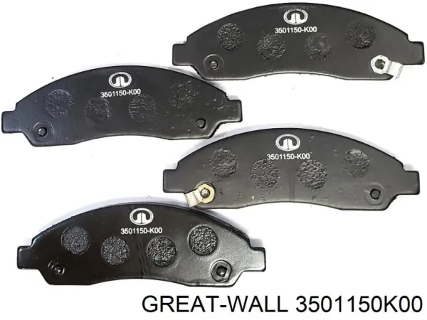 Klocki hamulcowe przednie tarczowe 3501150K00 Great Wall