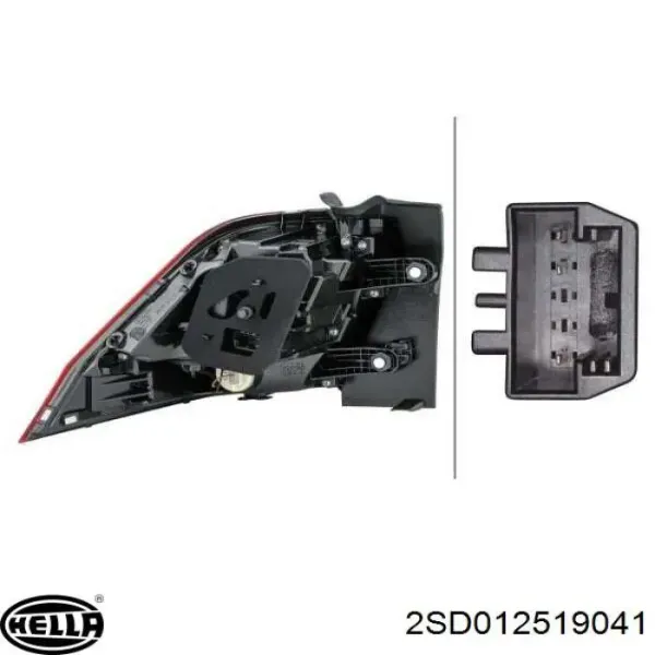 Lampa zespolona tylna prawa zewnętrzna 44119AMRWE Depo/Loro/Abakus