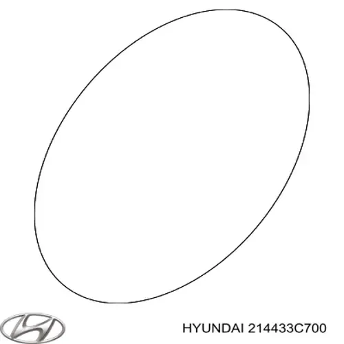 Uszczelniacz wału korbowego silnika tylny 214433C700 Hyundai/Kia