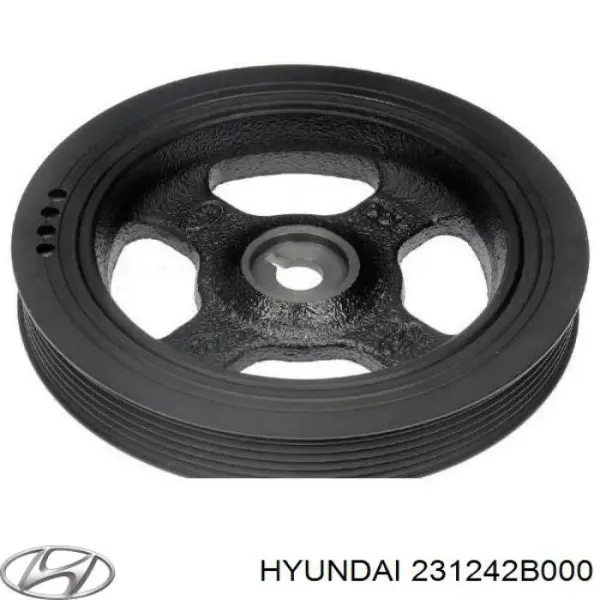 231242B000 Hyundai/Kia Koło pasowe wału korbowego