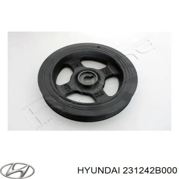 Koło pasowe wału korbowego Hyundai/Kia 231242B000