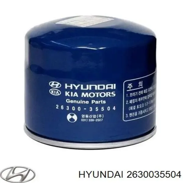 Do koszyka 2630035504 Hyundai/Kia Filtr oleju