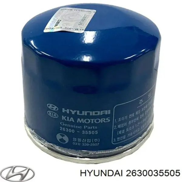 Do koszyka 2630035505 Hyundai/Kia Filtr oleju