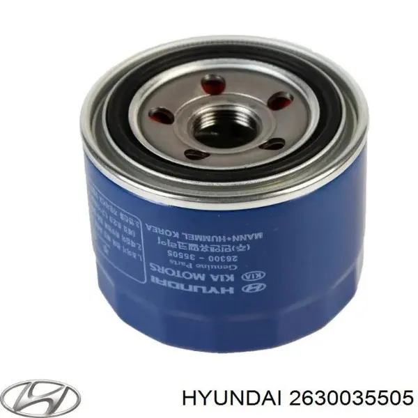 Do koszyka 2630035505 Hyundai/Kia Filtr oleju
