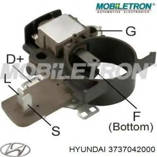 Regulator alternatora (przekaźnik ładowania) 3737042000 Hyundai/Kia
