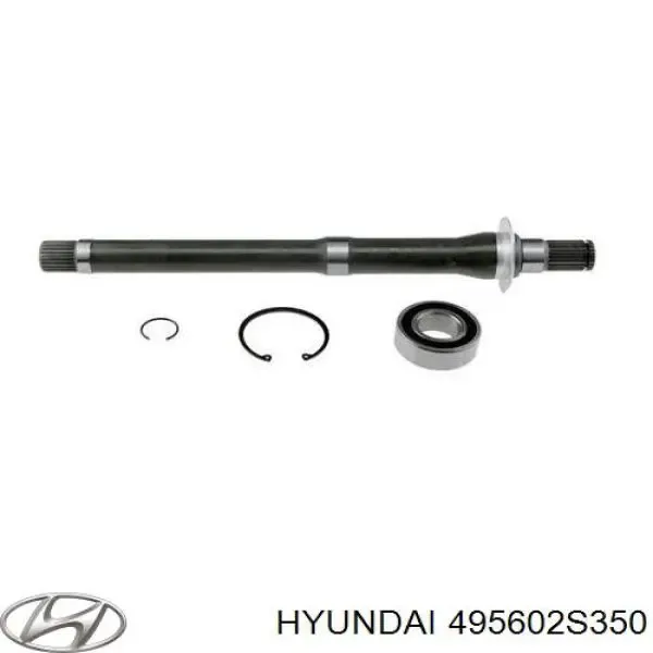 Wał napędowy półosi pośredni 495602S350 Hyundai/Kia