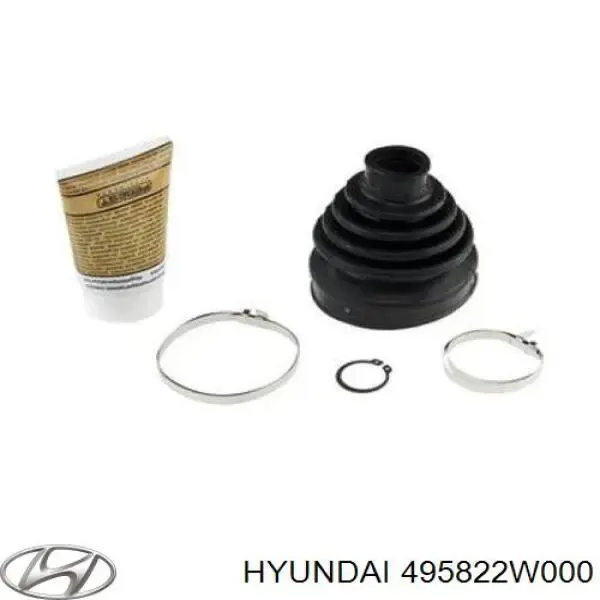 Przegub homokinetyczny wewnętrzny przedni lewy 495822W000 Hyundai/Kia