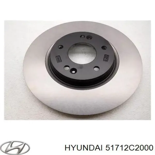 Tarcza hamulcowa przednia 51712C2000 Hyundai/Kia