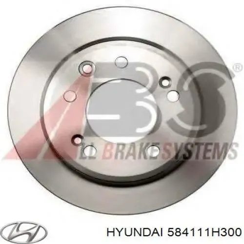584111H300 Hyundai/Kia Tarcza hamulcowa tylna
