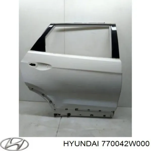Drzwi tylne prawe Hyundai Santa Fe III