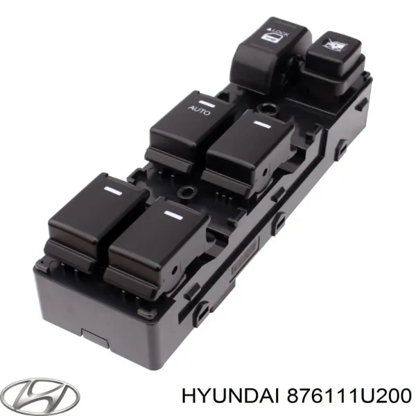 Wkład lusterka wstecznego lewego 876111U200 Hyundai/Kia