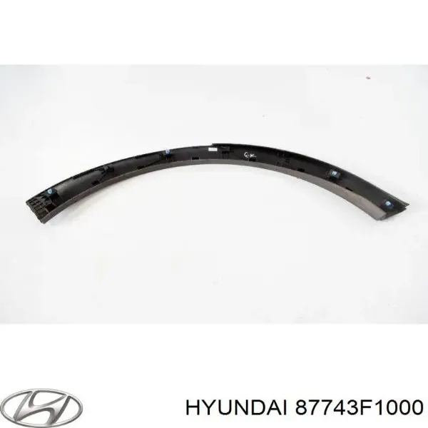 Poszerzenie (nakładka) reperaturki tylnego błotnika lewy 87743F1000 Hyundai/Kia