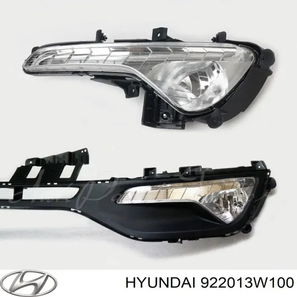 Lampa przeciwmgielna lewa 922013W100 Hyundai/Kia