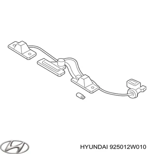 Lampa oświetlenia tylnej tablicy rejestracyjnej 925012W010 Hyundai/Kia