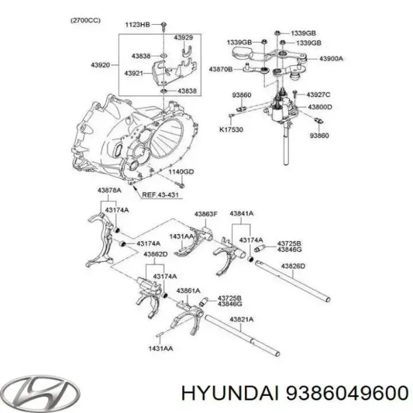 Czujnik włączania światła cofania Hyundai/Kia 9386049600 cena, od