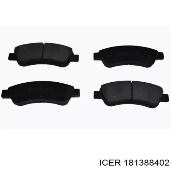 Klocki hamulcowe przednie tarczowe 181388402 Icer