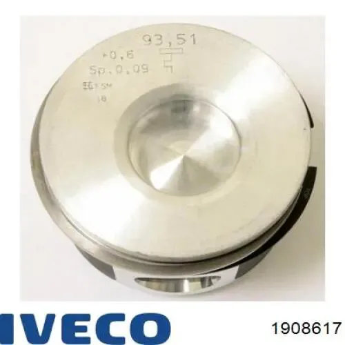 Tłok, komplet do jednego cylindru, STD 1908617 Iveco