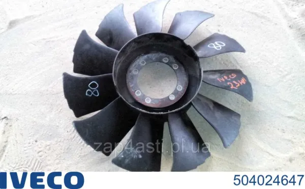 Wentylator (wirnik) chłodnicy 504024647 Iveco